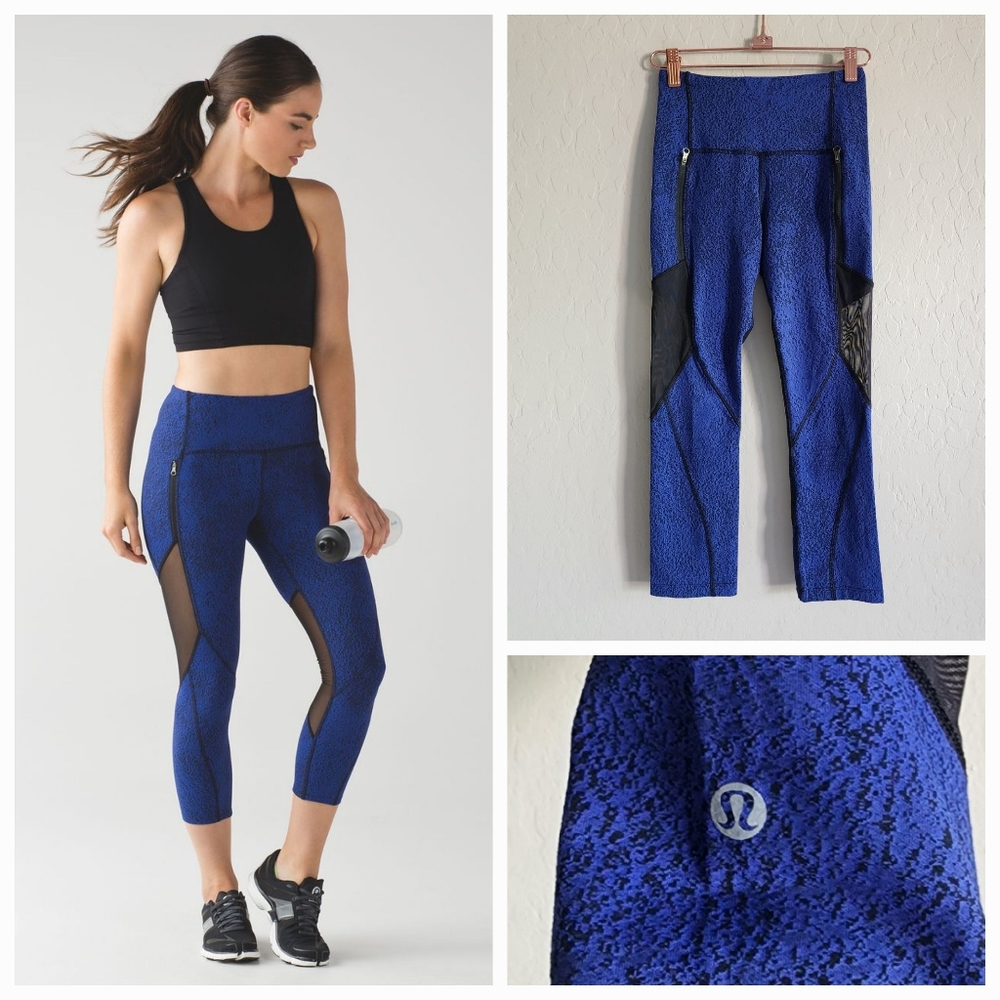 Lululemon Rush Hour‎ 21" Crop Leggings Size 2